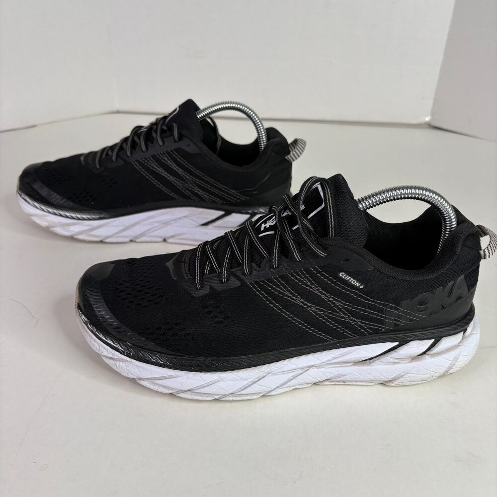 Hoka One One Clifton 6 running Shoes, Mens size 9.5, Black, - Picture 5 of 10